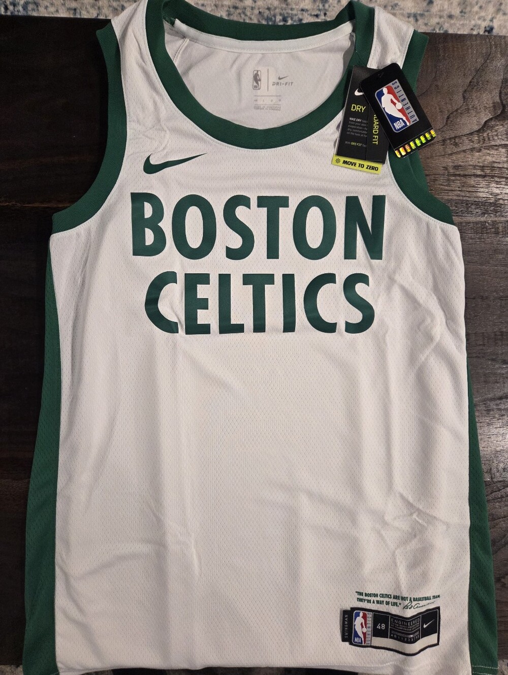 Boston Celtics Nike Dri-Fit NBA Swingman Jersey Men's Size Large